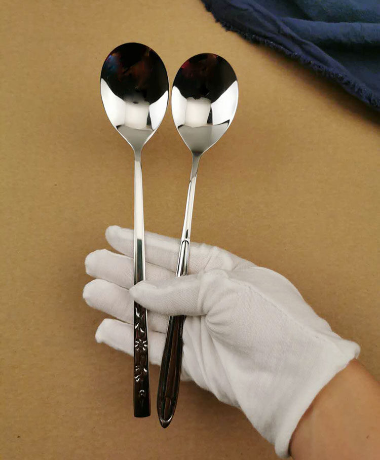 勺子特惠不锈钢西餐长柄调羹花纹餐具石锅拌饭勺西餐勺