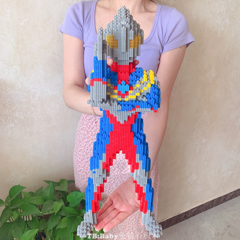 大号玛丽积木男女孩马里奥益智拼装玩具成年大人儿童拼图生日礼物