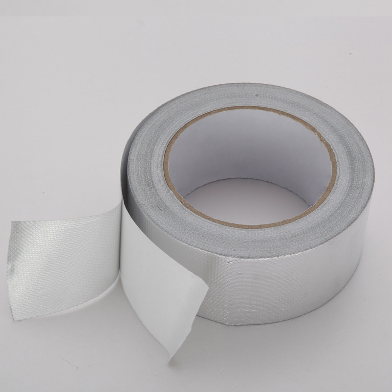 加厚玻纤布阻燃阻燃铝箔胶带耐高温胶布热水器油烟机胶带