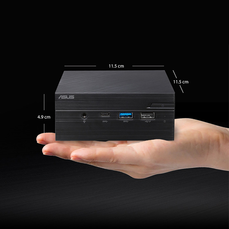 华硕pn40迷你pc四核处理器mini小主机办公htpc微型电脑家用办公静音