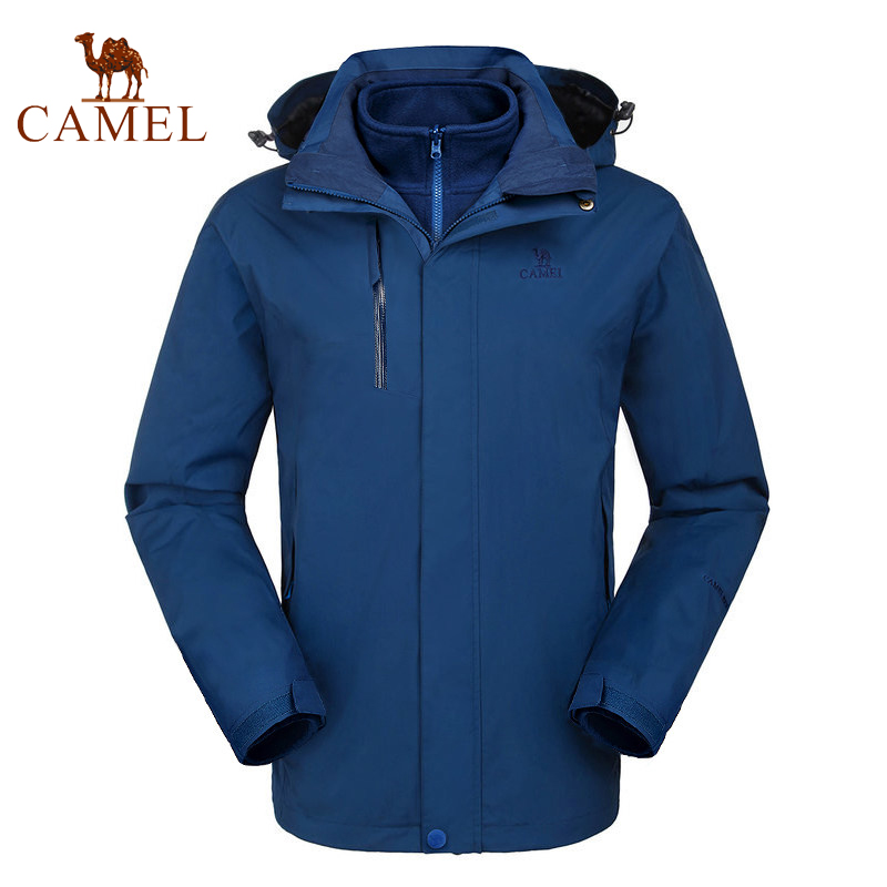 【美国杜邦面料】骆驼户外冲锋衣男女保暖防水三合一两件套冲锋衣