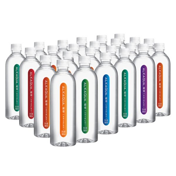 包邮统一alkaqua爱夸天然矿泉水360ml15瓶新老包装饮用水