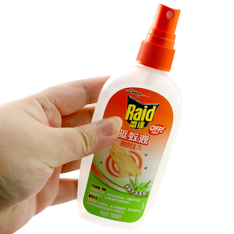 庄臣雷达欧护驱蚊液芦荟香户外成人驱蚊液喷雾防蚊液2瓶100ml2瓶