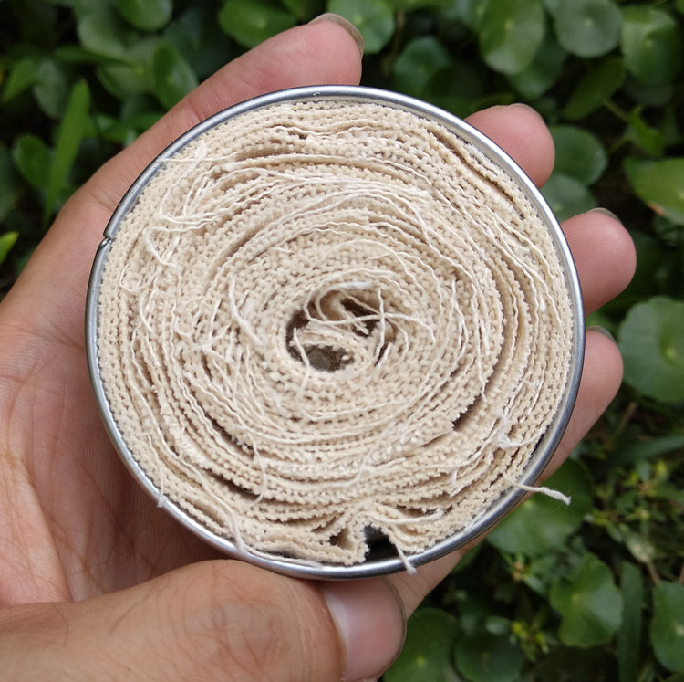 52bushcraft 户外火绒 烧碳布套装 金属盒 碳布原布 碳布罐