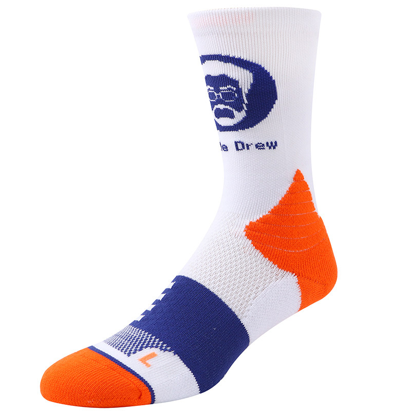 欧文篮球袜德鲁大叔卡通头像实战运动毛巾防滑篮球袜