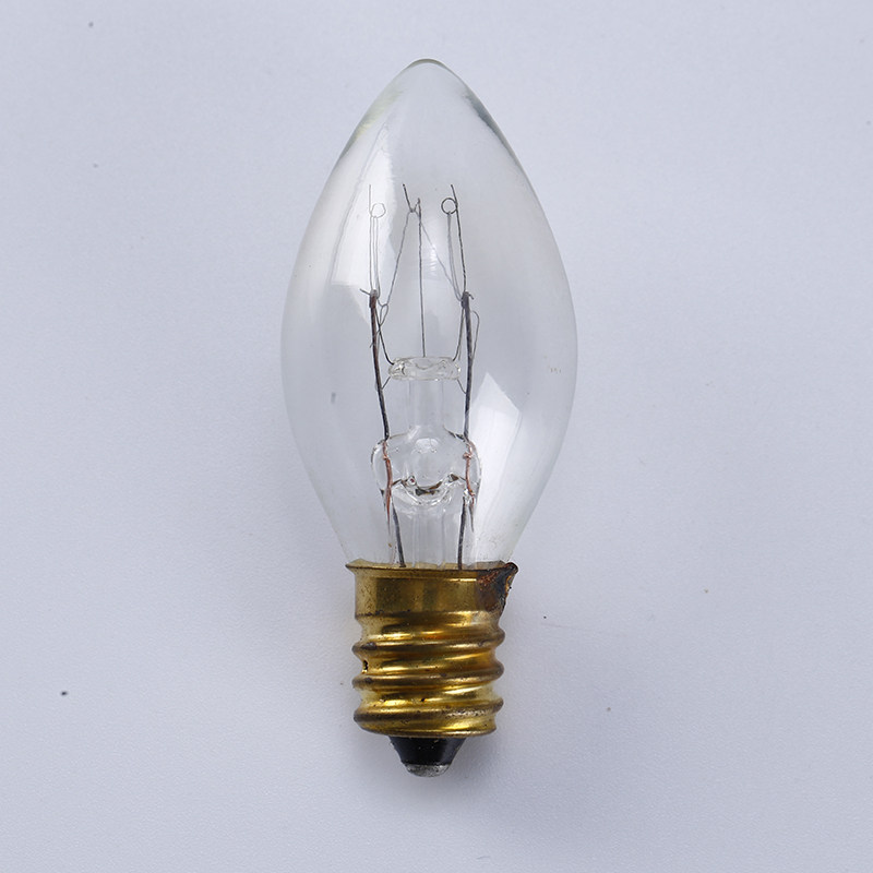 小夜灯灯泡黄光台灯led钨丝蜡烛老式尖泡普通led单灯