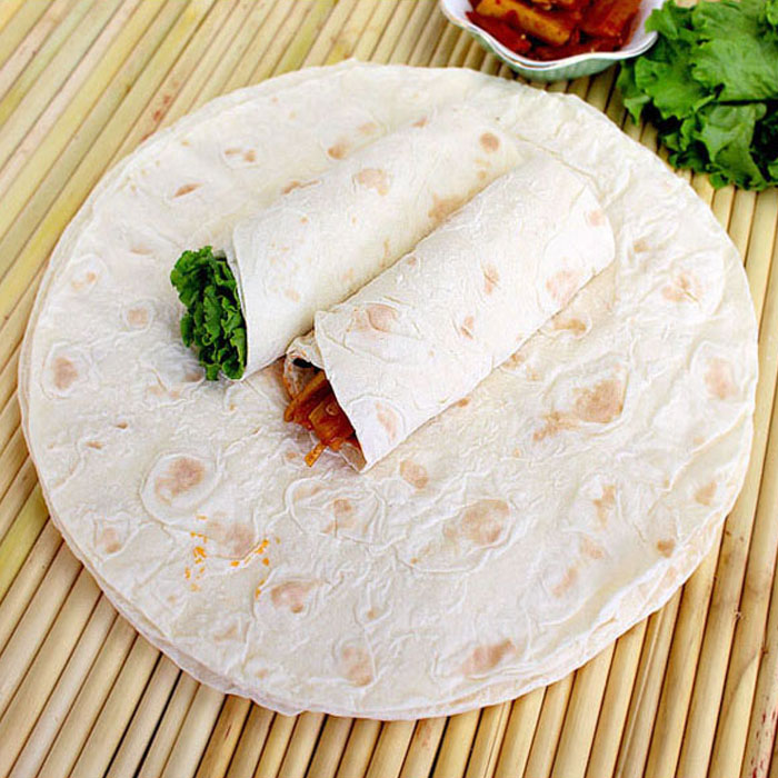 山东大饼手工单饼卤肉卷饼皮鸡肉卷面饼无油低脂速食早餐烙馍春饼