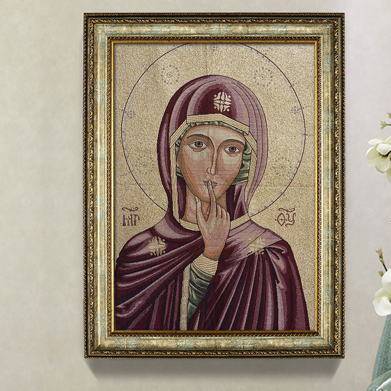 圣母静默挂毯圣像天主教圣物意卡米诺耶稣基督人物挂毯