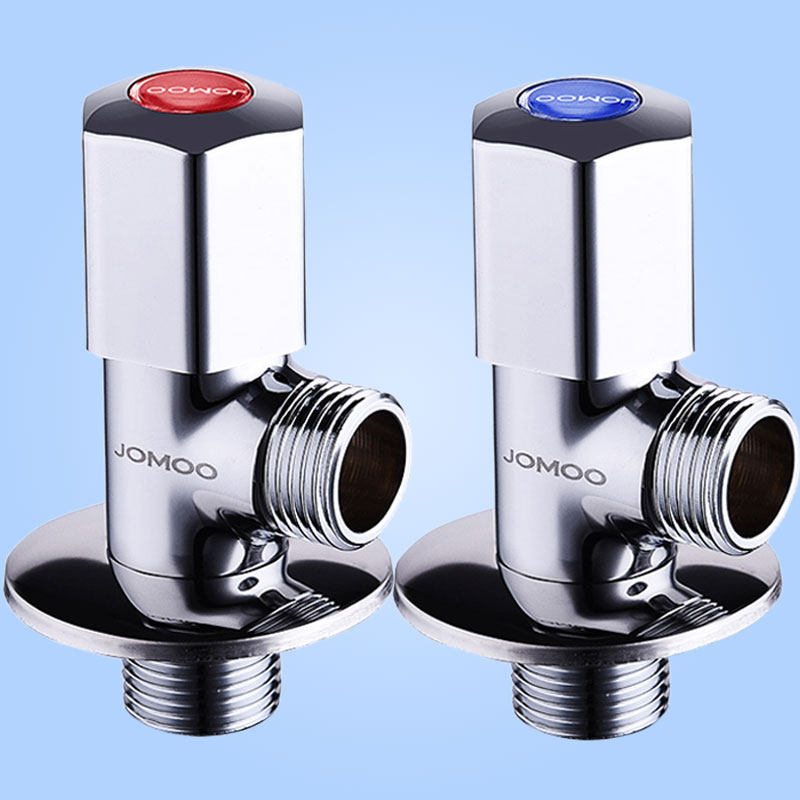 三角角阀jomoo九牧卫浴配件全铜加厚冷热水阀门开关角阀
