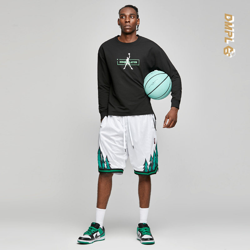 美式篮球长袖训练服男圆领纯棉运动卫衣热身运动卫衣