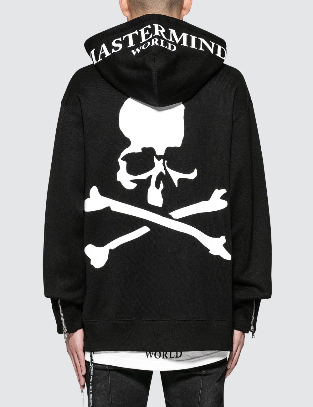 sailoon现货mmjmastermindworld黑色连帽男外套卫衣