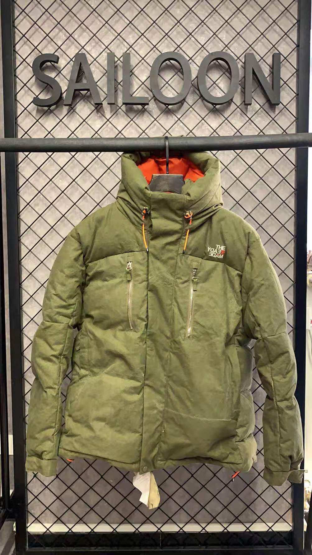 sailoon潮轨现货日本readymade19awdownparka军布羽绒服羽绒服