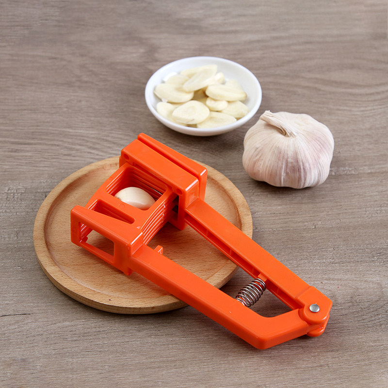 韩国进口大蒜切片工具快速手动轻松切蒜瓣器切蒜片器不锈钢刀片