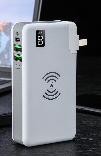 无线移动电源pd30快充闪充自带插头旅行商务移动电源