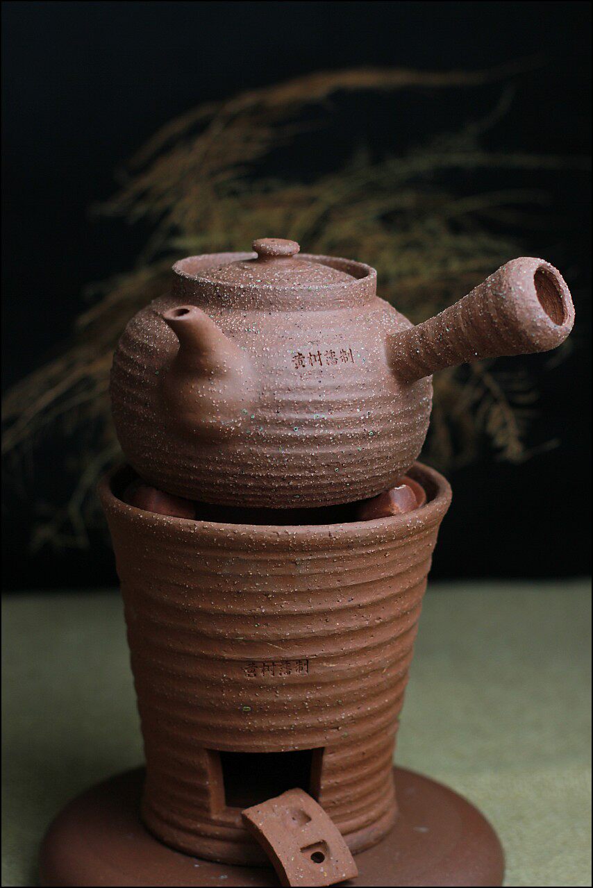黄树藩河沙砂铫手拉壶玉书煨茶烧水壶茶锅仔煮潮州茶道