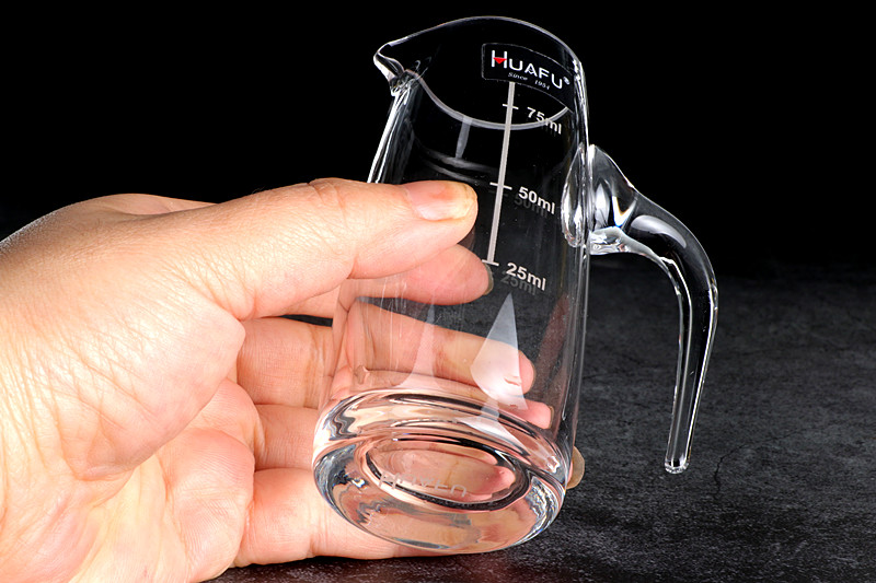 酒器华富6只白酒水晶玻璃刻度酒壶醒酒醒酒器