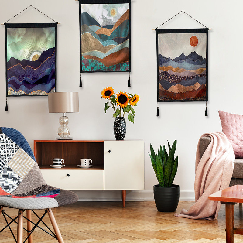 背景电表布艺装饰布装饰遮挡墙壁宿舍卧室客厅壁饰