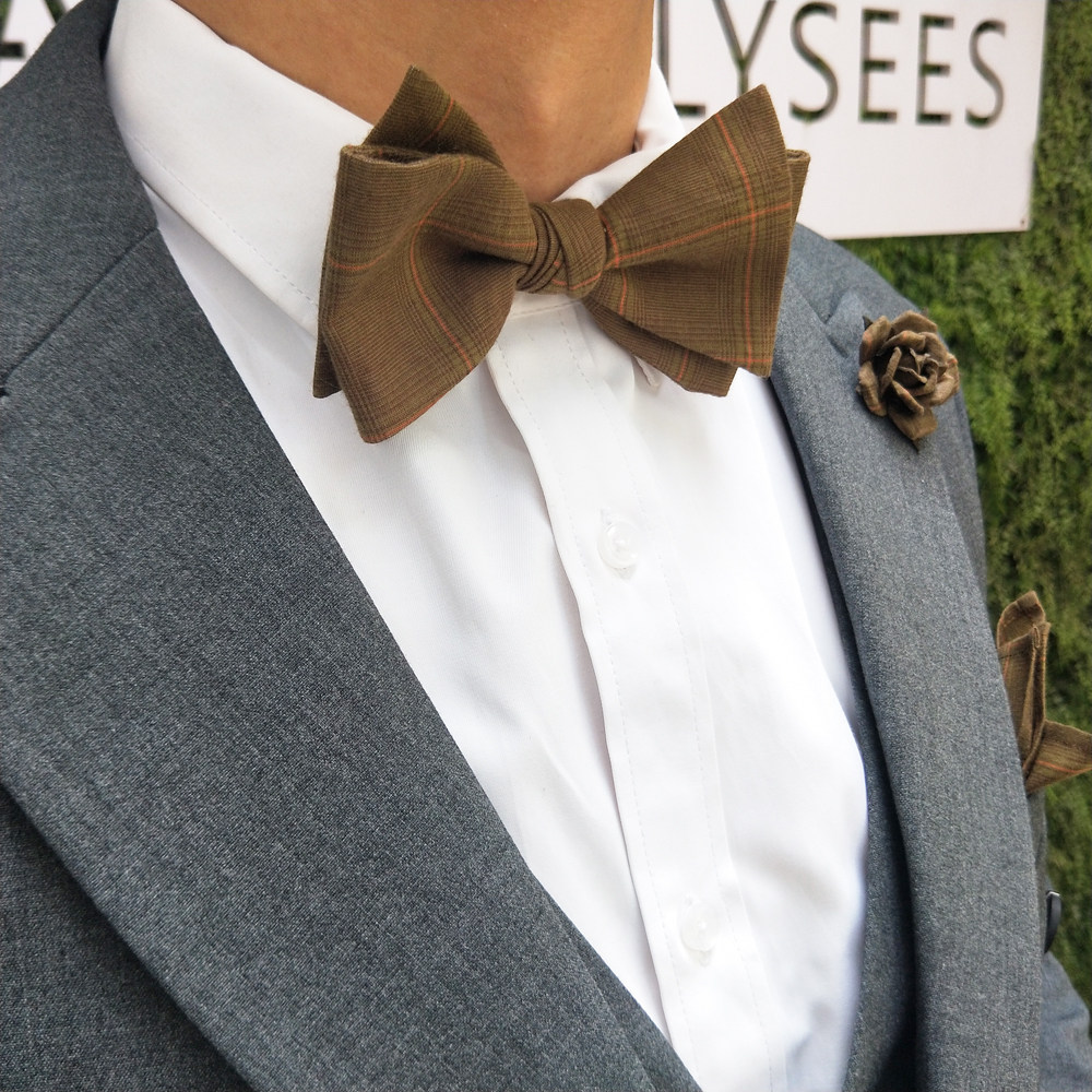 海德公园原创包邮结婚新郎伴郎西服西装复古领结