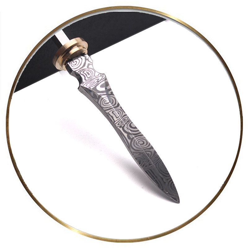 王者之剑镜面不锈钢茶刀胚茶剑胚小直坯刀diy制作茶道