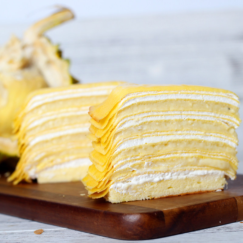 榴莲千层蛋糕皮红丝绒味蛋速冻蛋皮烘焙手工传统西式糕点