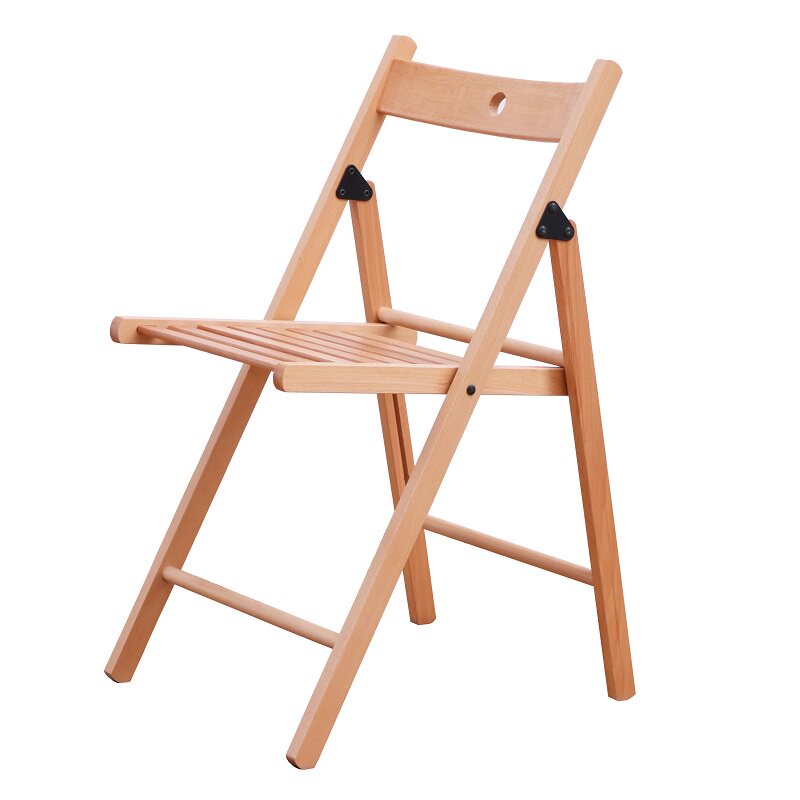 折叠椅子实木泰耶休闲户外阳台打开即用便携式折叠椅