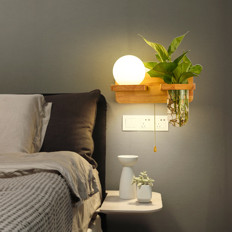 壁灯北欧卧室床头头灯创意阳台客厅过道楼梯壁灯