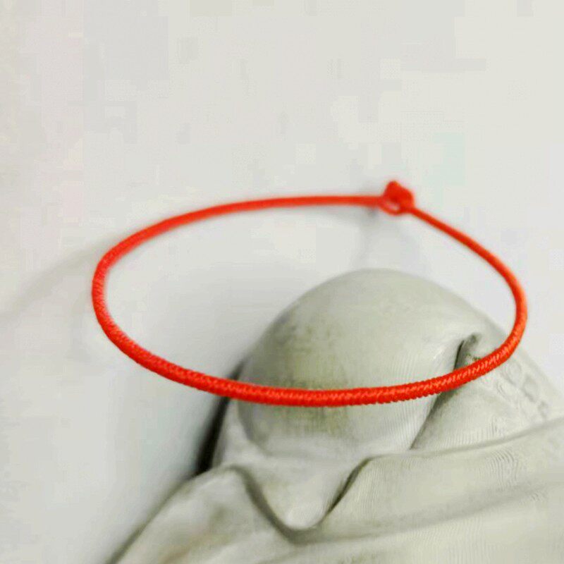 手工编织本命年化太岁红色金刚结女细红绳手链情侣手绳小众饰品