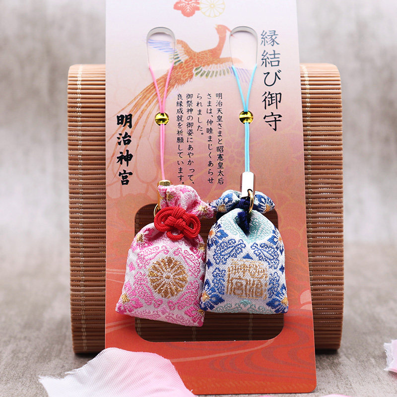 御守现货手机挂件包挂件刺绣香囊日本同心永结包挂件