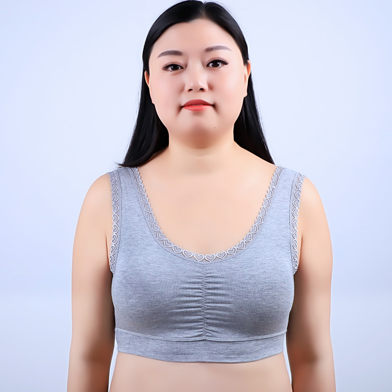 大码文胸罩杯背心抹胸哺乳喂奶加肥加大mm200文胸