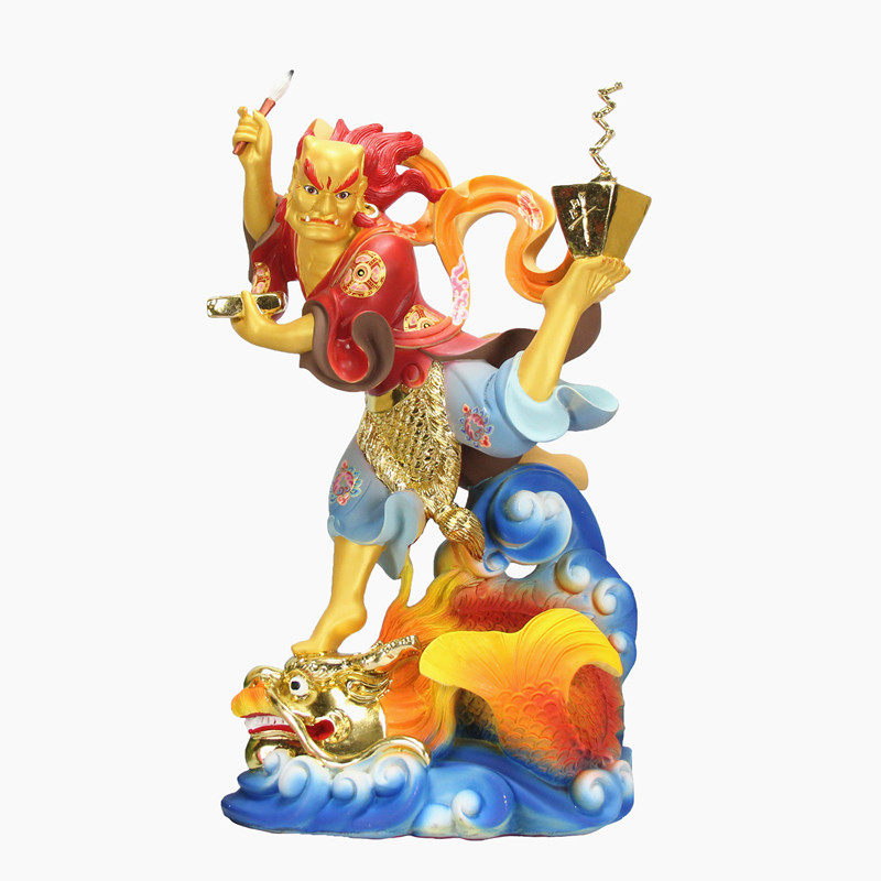 中式16寸北斗魁星像魁星点斗踢斗独占敖头桌面摆件