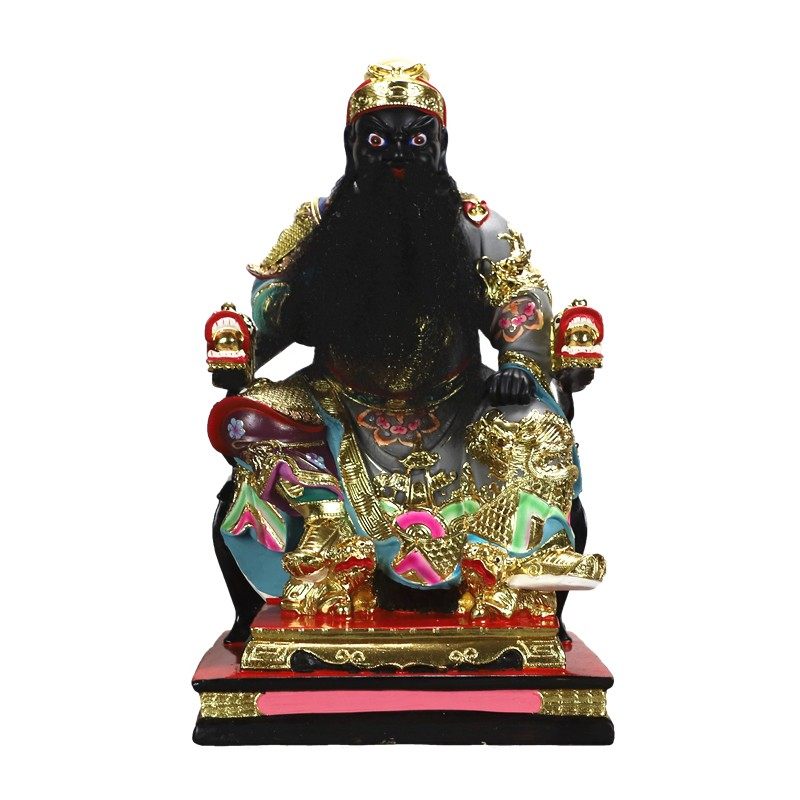王爷神像树脂朱王爷池王吴王王吴王李王范五府贴金摆件