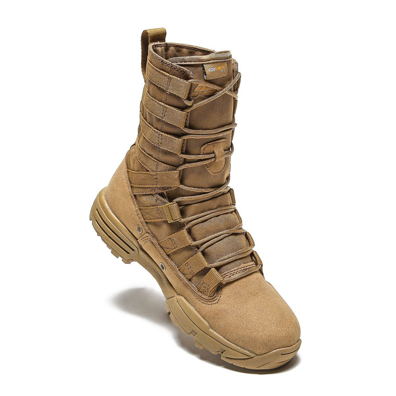 新品春夏秋户外战术靴高帮沙漠靴男战术陆战靴野营登山靴 徒步鞋
