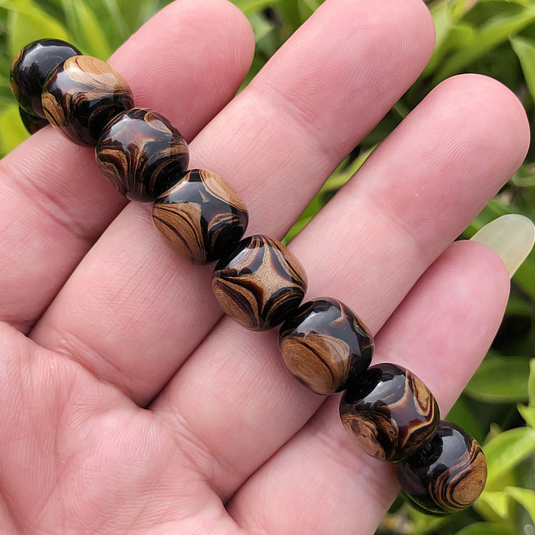 天然海柳手串血柳男女情侣父母礼品桶珠手链12x12mm手串