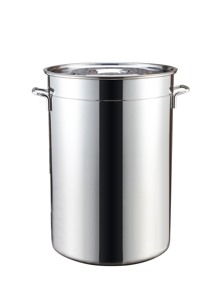 商用不锈钢桶带盖大汤锅烧水桶水桶油炸锅汤桶圆桶多用桶家用卤锅