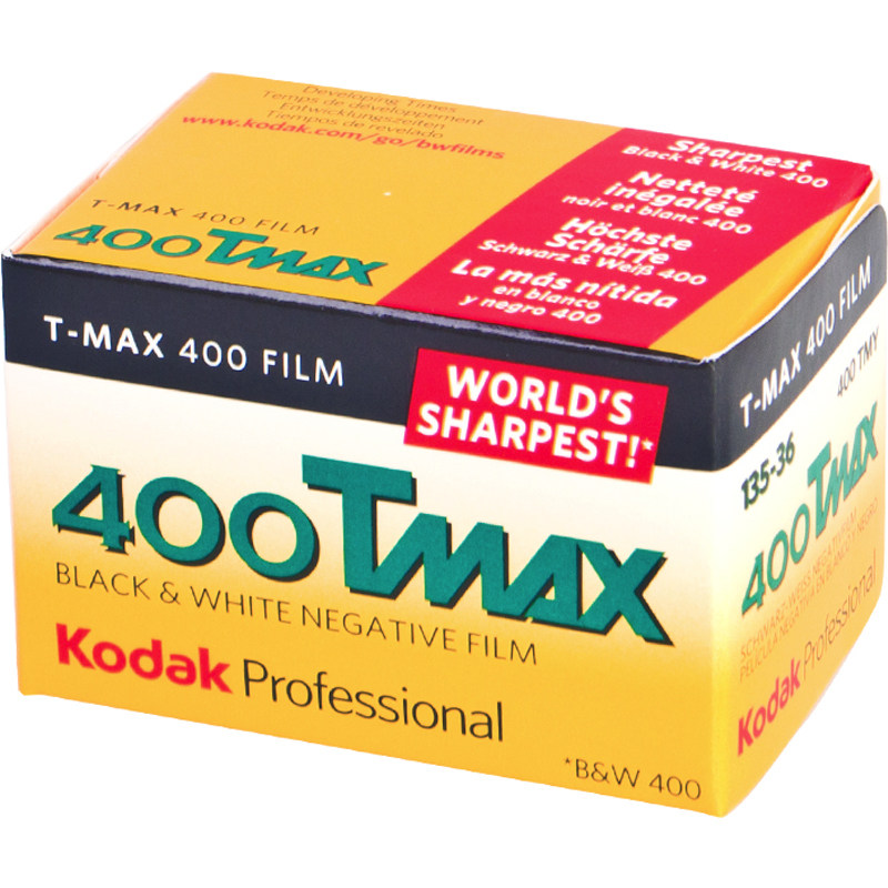 kodak柯达tmax 400度135黑白胶卷专业黑白负片通用卷原装正品菲林