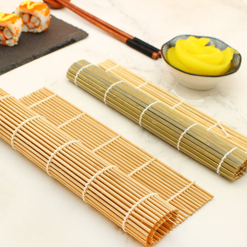 青皮寿司竹帘帘子碳化不沾家用日本紫菜包饭寿司帘