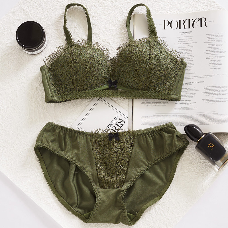 内衣套装女小聚拢性惑上托蕾丝性感文胸内裤文胸套装