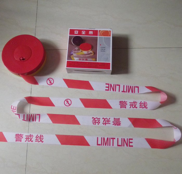 涤纶布安全警示带 黄黑警戒线 警戒带警示线红白施工围栏隔离带绳