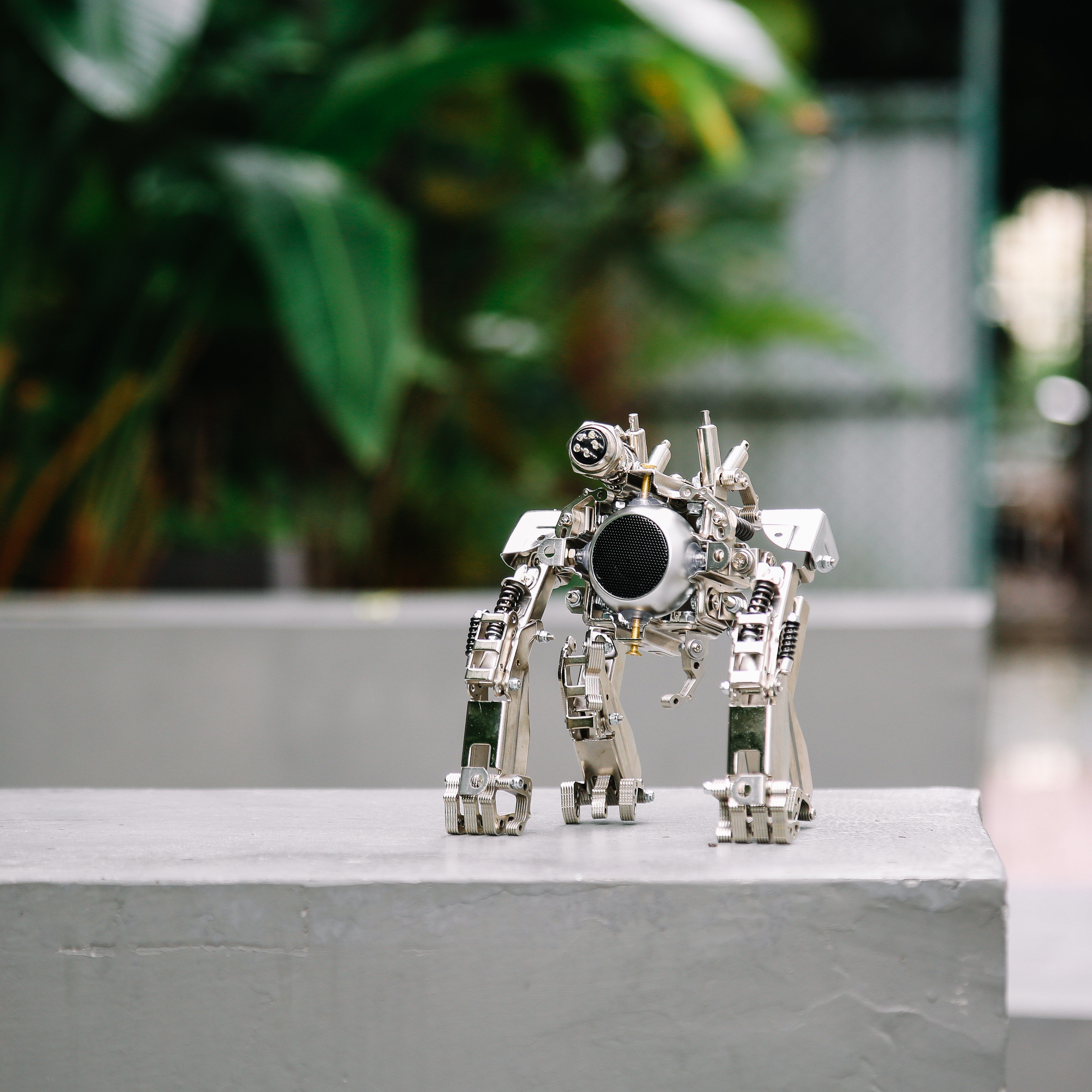 尾巴良品男友机械党音波战猿金属拼装蓝牙音响无线