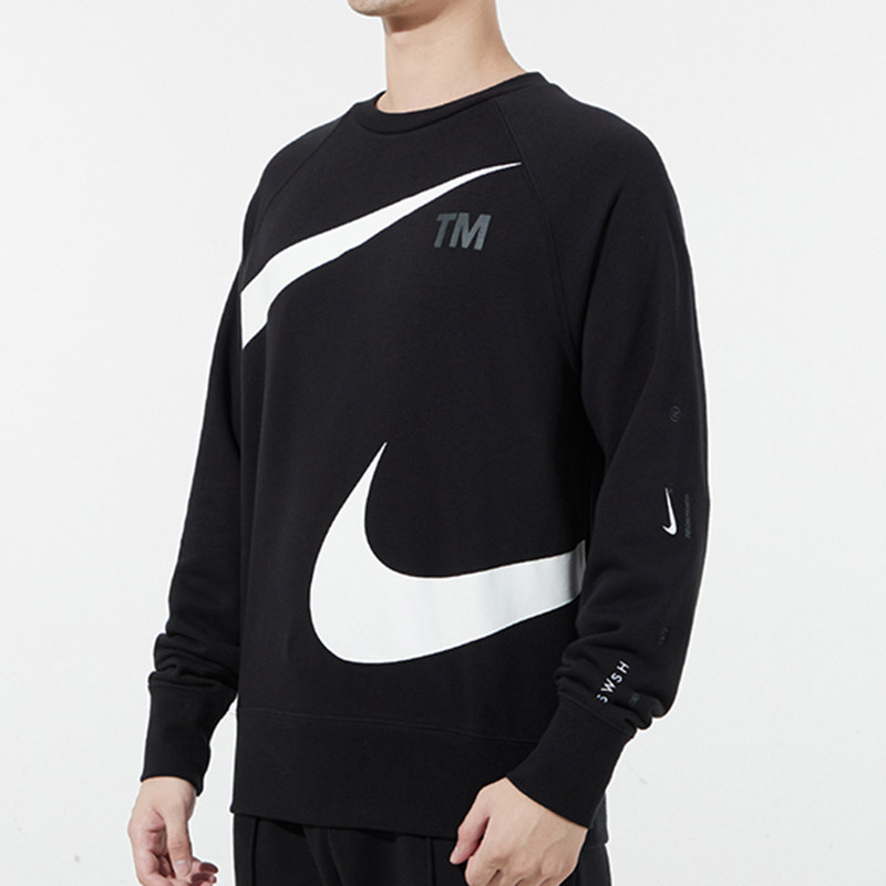 nike耐克男装卫衣2022春季新款运动服swoosh圆领针织套头衫dd6097