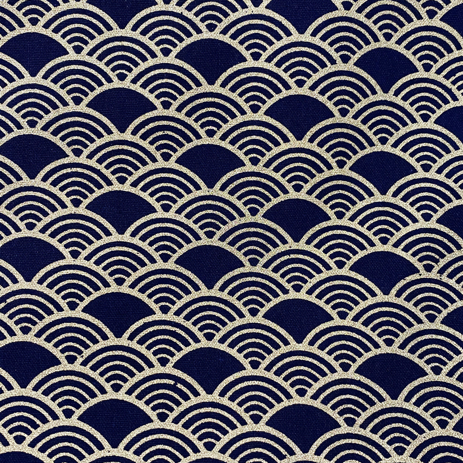 布料日系和风厂家直销全棉活性日元元素海波纹海绵垫