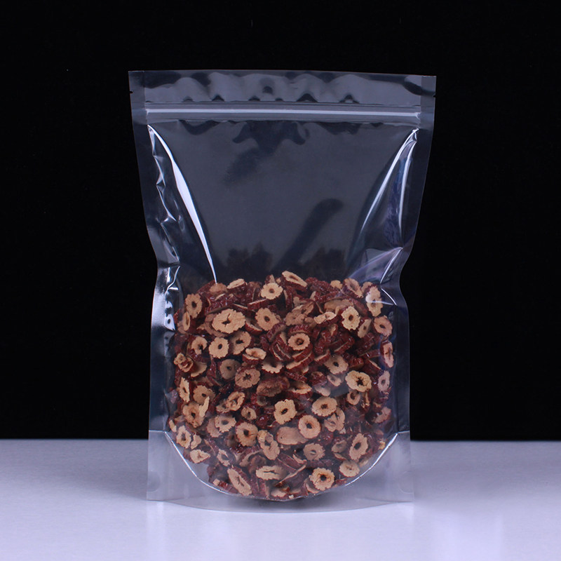 高透明自立自封袋站立袋塑料食品包装袋零食密封口拉骨袋批发订做
