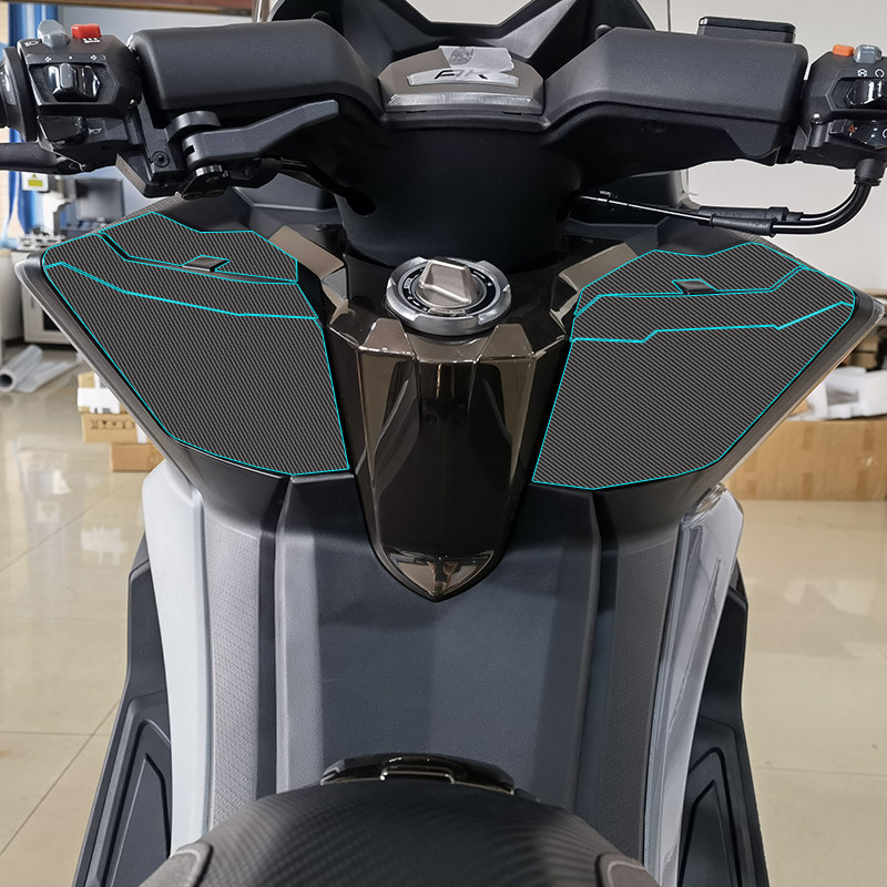 防水适用光阳ak550改装贴纸碳纤维保护保护贴贴膜贴纸