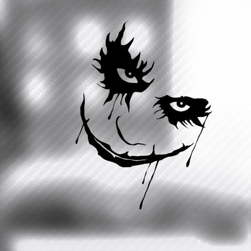 炫轩蝙蝠侠小丑whysoserious镂空车窗行李箱油箱汽车装饰贴