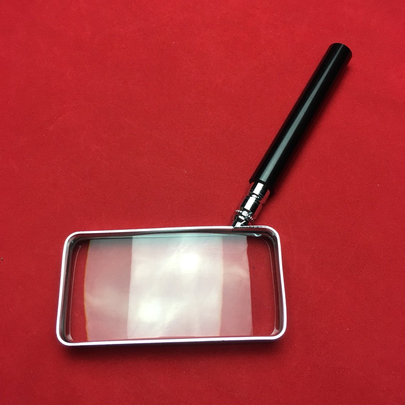 l.k1520长方形放大镜2.5倍光学玻璃高清老人阅读放大镜