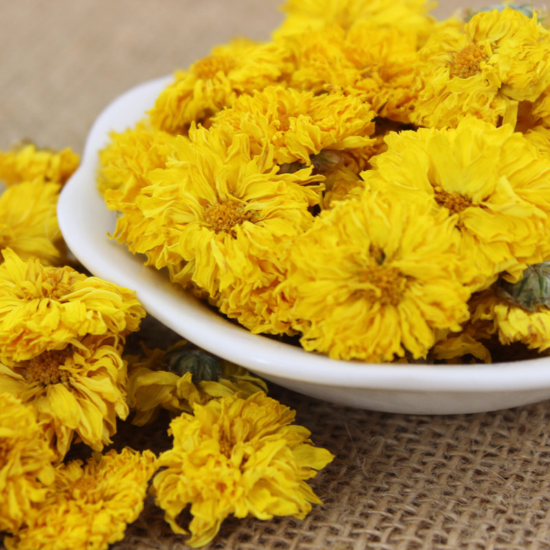 徽友新花安徽黄菊花茶花草茶黄贡菊500克袋装金丝代用