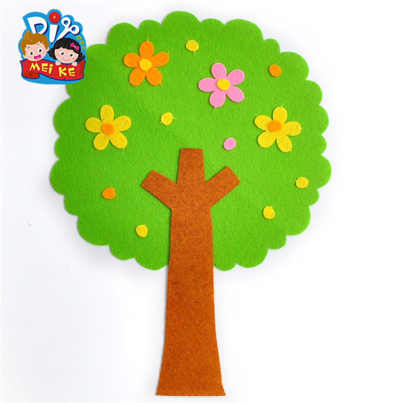 教师节礼物手工diy织布无纺布大树儿童贴画幼儿园其他手工制作
