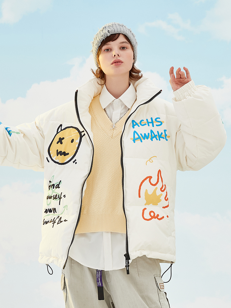 时代少年宋亚轩同款achsawake觉醒青年恐龙羽绒服羽绒服