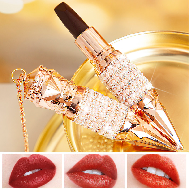 玛可安迪女王权杖三色口红丝绒雾面哑光滋润唇膏