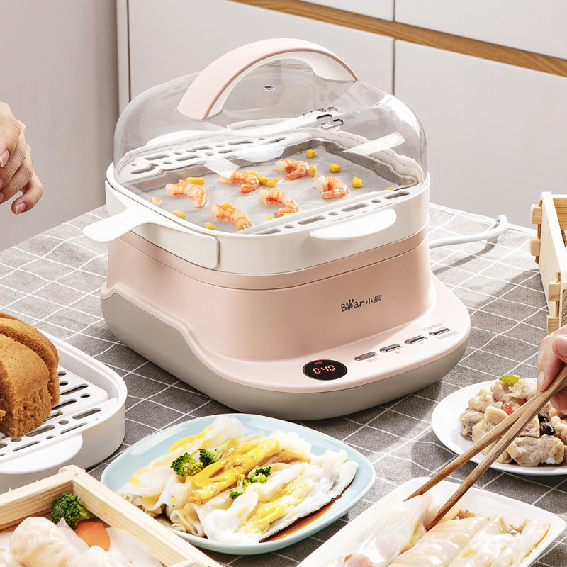 小熊广东肠粉机家用迷你小型电蒸锅拉肠粉抽屉式家庭多功能蒸汽锅